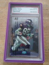 1998 Topps Finest - Randy Moss #135 Rookie Card W/ Cover Intact PSA 10 Gem Mint