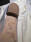 Badgley Mischka Taft Metallic Silver Sz 10 Open Toe Flat Shoes With Rhinestones — photo 7