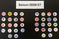 1. & 2. Magnesy z logo Bundesligi sezon 2026/27 wszystkie 36 klubów piłkarskich 26/27