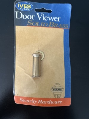 Ives Solid Brass Door Viewer provides one way 120° view new