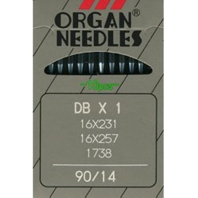 Organ 16X257 Sewing Machine Needle Size 90 14 Pack of 10 for Knitted Fabrics New