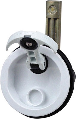 Perko 1092DP1WHT White T-Handle Surface Mount Latch 3/4'' - 2-3/8''