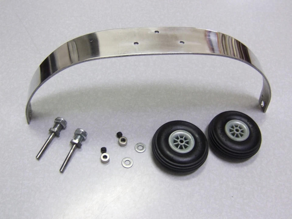 Tren de aterrizaje de montaje en fuselaje de aluminio vintage - avión RC Foto 4 de 4