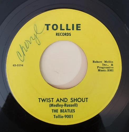 Beatles  TWIST AND SHOUT  ( RARE EARLY ROCK N ROLL 45) #9001 PLAYS VG++