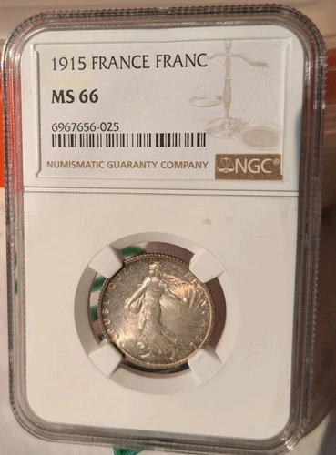 1915 France Franc NGC MS66