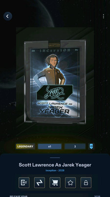 TOPPS STAR WARS CARD TRADER INCEPTION LEGENDARY JAREK YEAGER 5CC