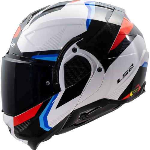 Motorrad Helm XL - LS2 FF910 Advant 2 II Triple Klapphelm - weiß-blau-rot - Picture 2 of 3
