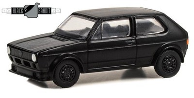 VW Volkswagen Golf I - Rabbit Widebody - 1980 - Black Bandit - Greenlight 1:64