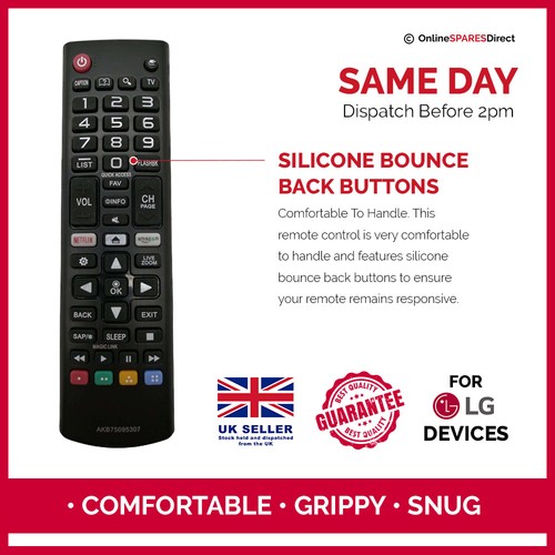 Replacement For LG 55UJ634V Remote Control For LED TV with Amazon & Netflix B... - Picture 12 of 12