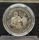 1977 Engelhard 1 oz .999 Silver Round Stevcowovens Yarns ~ Toned