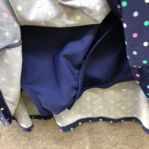 Talbots Swim Dress Size 24W Blue Polka Dot Padded One Piece Swimsuit - Picture 7 of 12