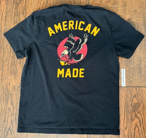 J Crew x Oxford Pennant "American Made" T-Shirt - Made in USA - Black - Size M