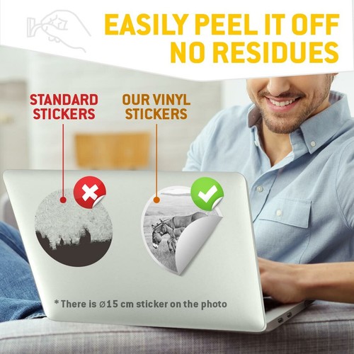 2 x Vinyl Stickers 10cm (bw) - Mother Baby Donkey Foal #36513 - Photo 4/8