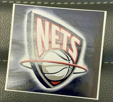 New Jersey Nets Vintage Throwback NBA Sticker 3" x 3" Brooklyn