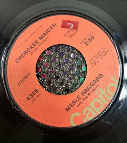 45 Merle Haggard - Cherokee Maiden / What Have You Got Planned Tonight Diana VG+ - Picture 2 of 2