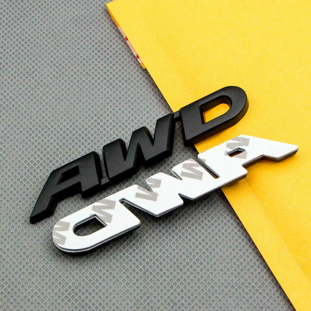 4WD Emblem Badge - 3.5 Inch Metal Decal For SUV Truck Trunk & Fender