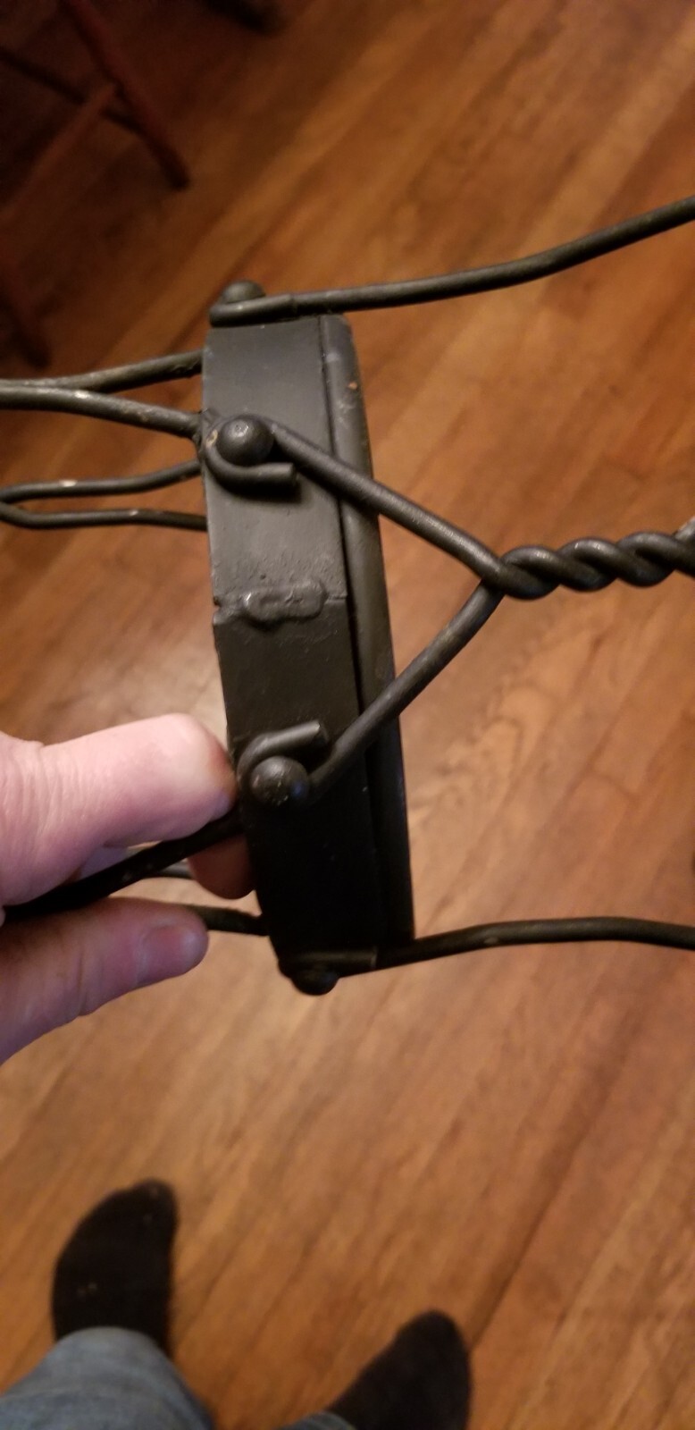 Antique vintage Small Childs Or Doll Ice Cream Parlor Chair With Heart