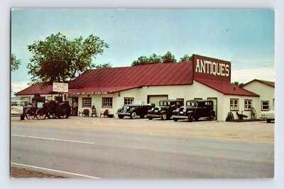 Postcard Colorado Arriba CO Shull Piano Antiques Car 1970s Unposted Chrome