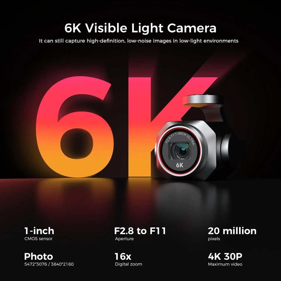 Autel EVO Lite Enterprise Series 6K total 3 batteries Fly more - Image 3 of 4