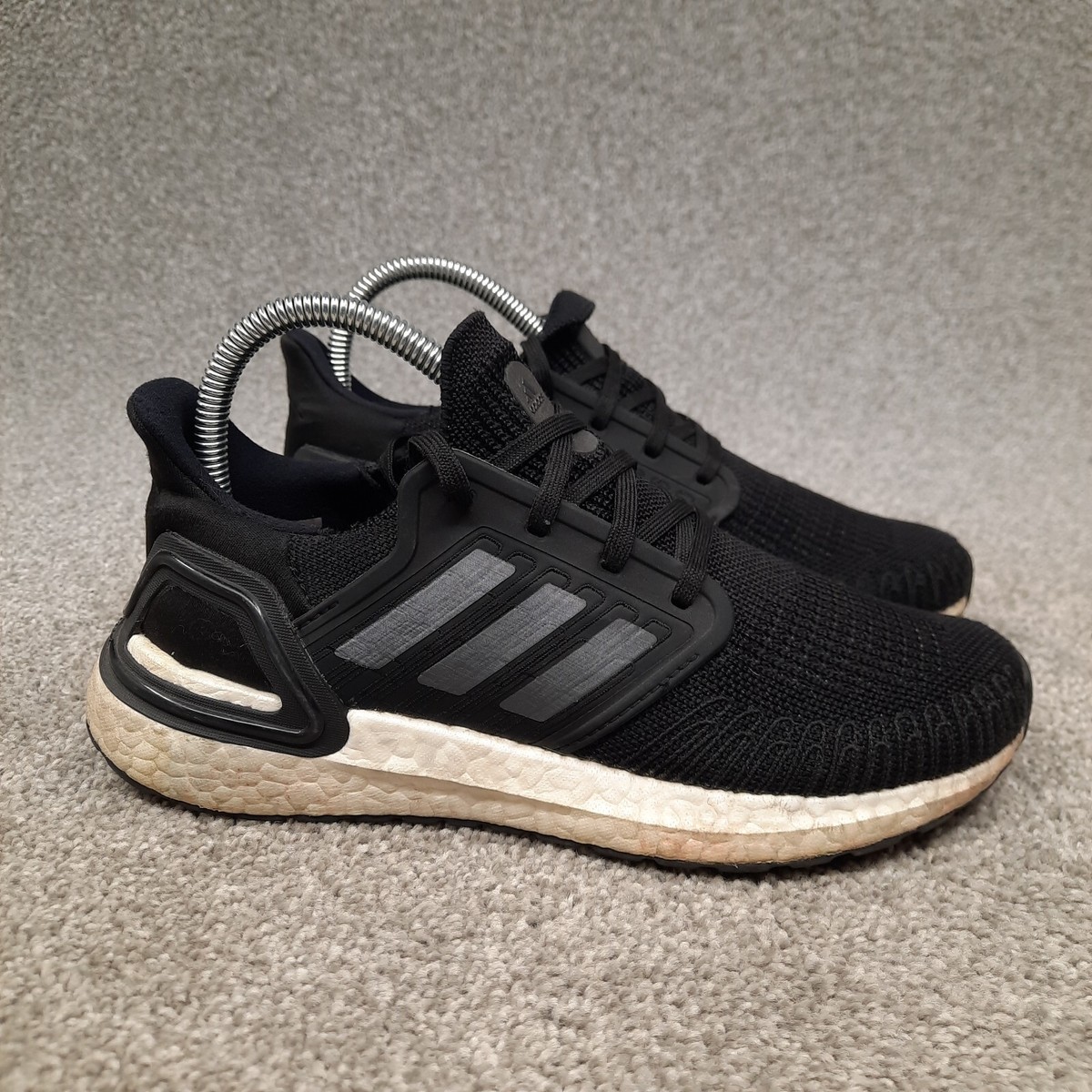 Adidas Ultraboost 20 Womens Running Shoes Sneakers Size Black White  EG0714