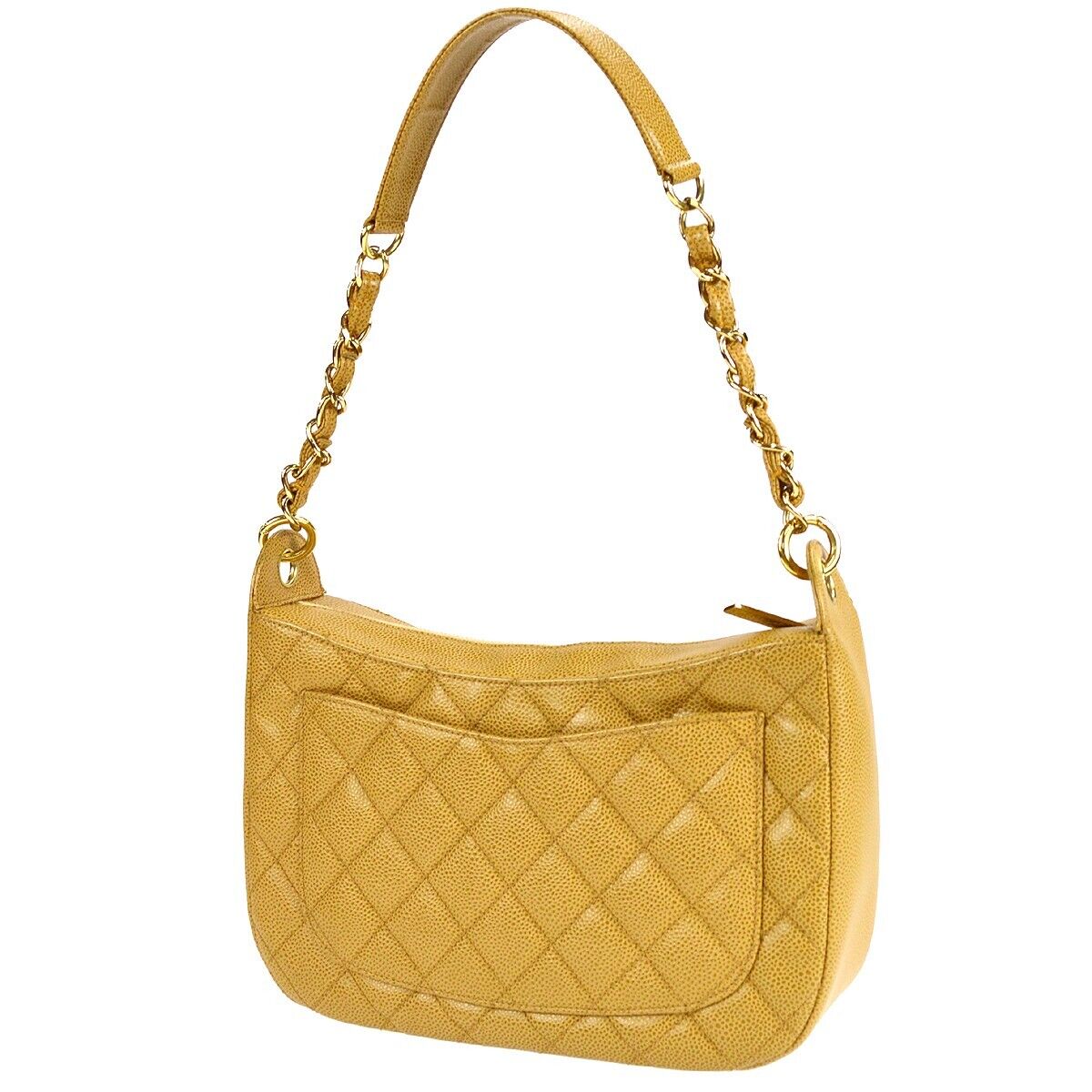 Chanel Beige Calfskin Chain Shoulder Bag 24704 | eBay Chanel Beige Calfskin Chain Shoulder Bag 24704 | eBay