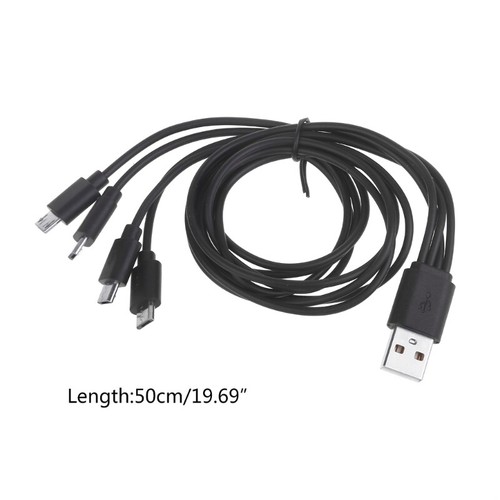 4 in USB Charging Cable USB to Micro USB Simultaneously for Multiple - Picture 8 of 8
