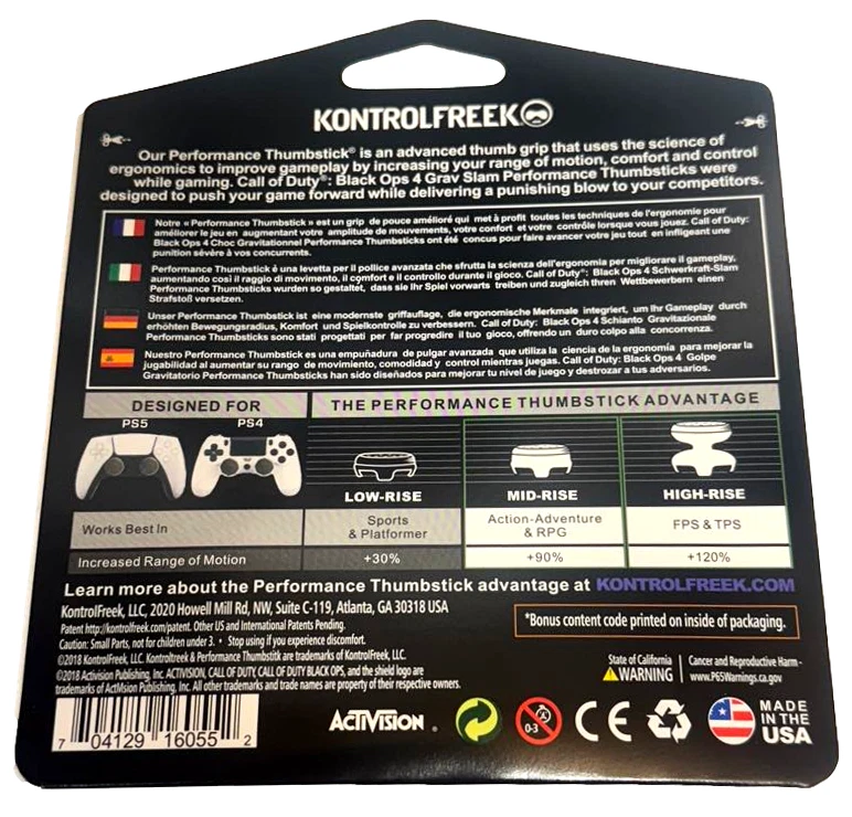 COD Black Ops IIII Kontrol Freek Thumbsticks PS4/PS5 Mid / High Rise - Image 2 of 3