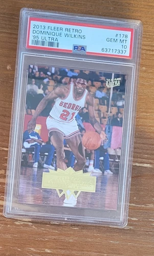 2013 Fleer Retro '95 Ultra #178 Dominique Wilkins PSA 10 Atlanta Hawks