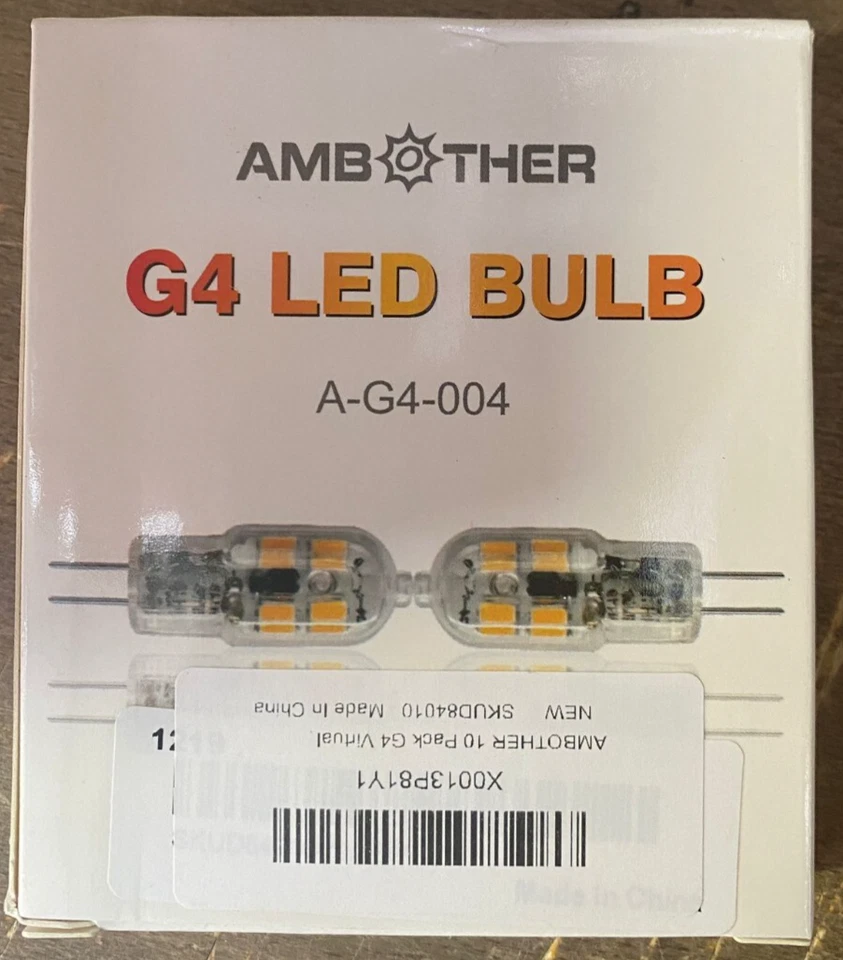 G4 LED BULB A-G4-004 10 Pack 2.5W 3000K Temp Colour NEW - Image 4 of 4