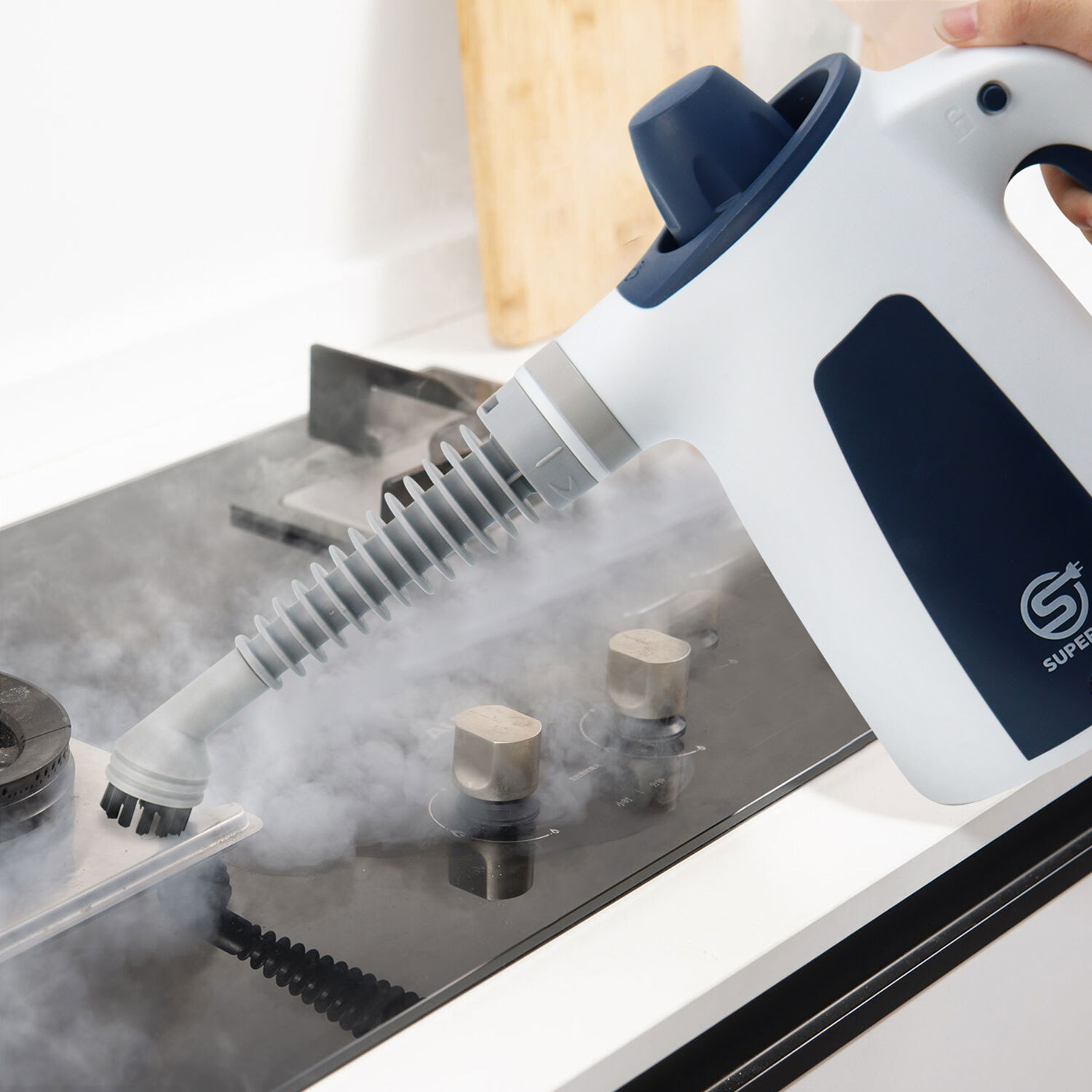 Electric HandHeld Steam Cleaner Multipurpose Steamer with 9