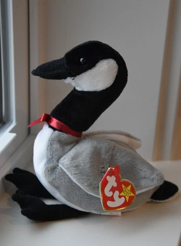Ty Beanie Baby Loosy the Canada Goose Plush Toy Vintage 1998 NWT