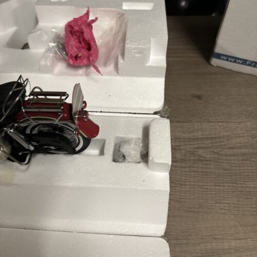 Franklin Mint 2010 Christmas Electra-glide B11G315 Harley Missing Ice Skates - Picture 7 of 17