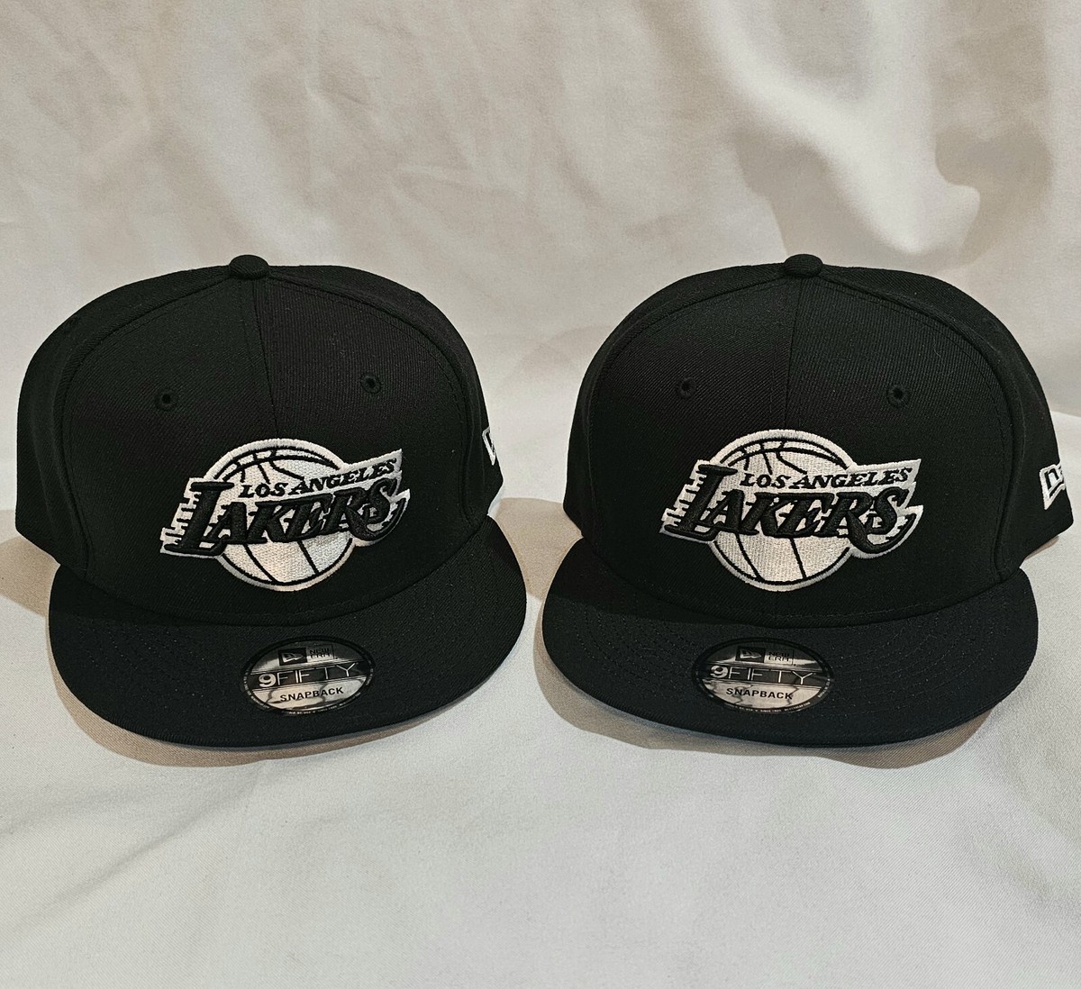 NWT* New Era NBA Los Angeles Lakers Black White Logo Mens 9Fifty