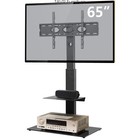 Swivel Floor Tv Stand with Mount for 32-65 inch Plasma Flat/Curved Screen Tvs