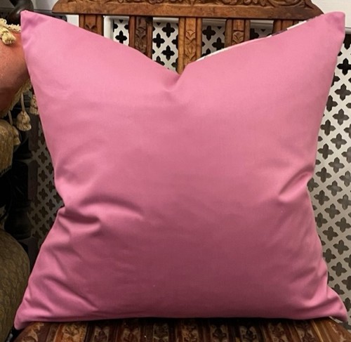 DESIGNERS GUILD FABRIC CHARONDA JADE/ROSE/ZINC BUTTERFLY CUSHION COVER 17"X17" - Picture 12 of 13