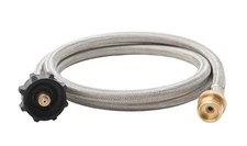 5 ft Stainless Steel Braided Propane Adapter Hose 1 lb to 20 lb Converter 