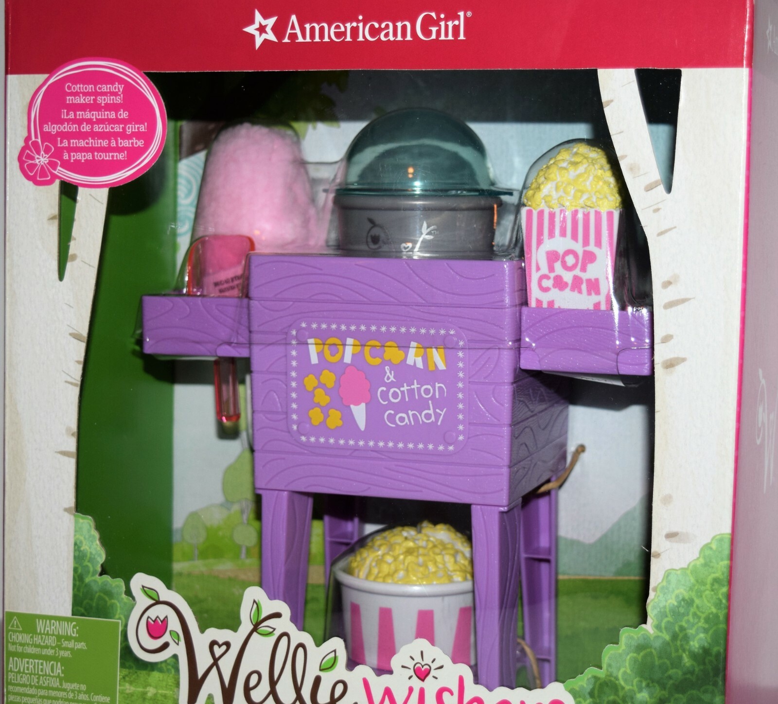 american girl cotton candy cart