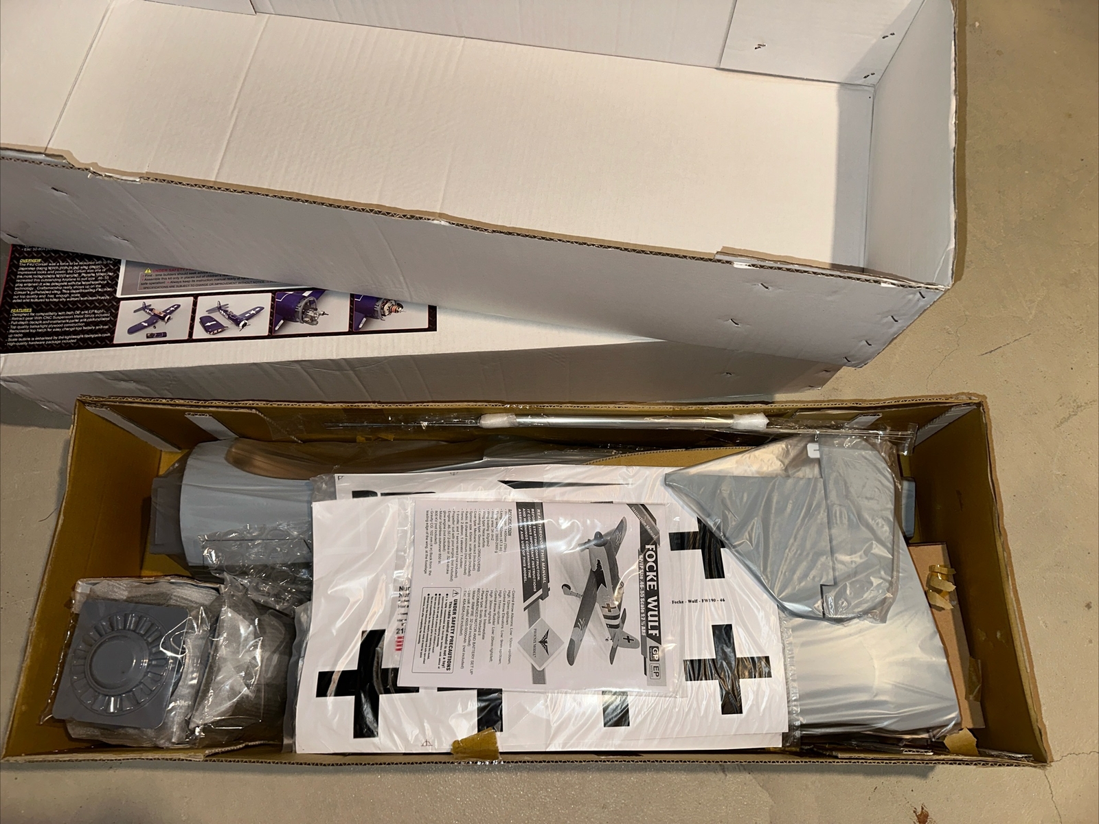 Phoenix Model F4U Corsair and Focke Wulf 2 PC Lot RC Airplane Kits eBay