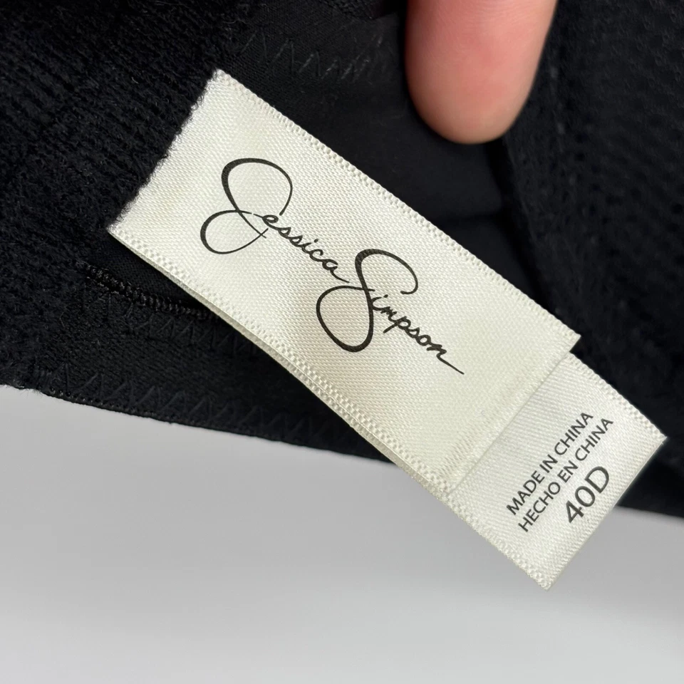 Jessica Simpson 40D 码钢圈文胸黑色蕾丝背部闭合可调节肩带 — 第 4/4 张图片