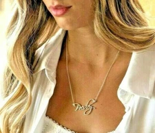 Script Any Name Necklace Silver Fashion Nameplate Custom Jewelry - oNecklace ®