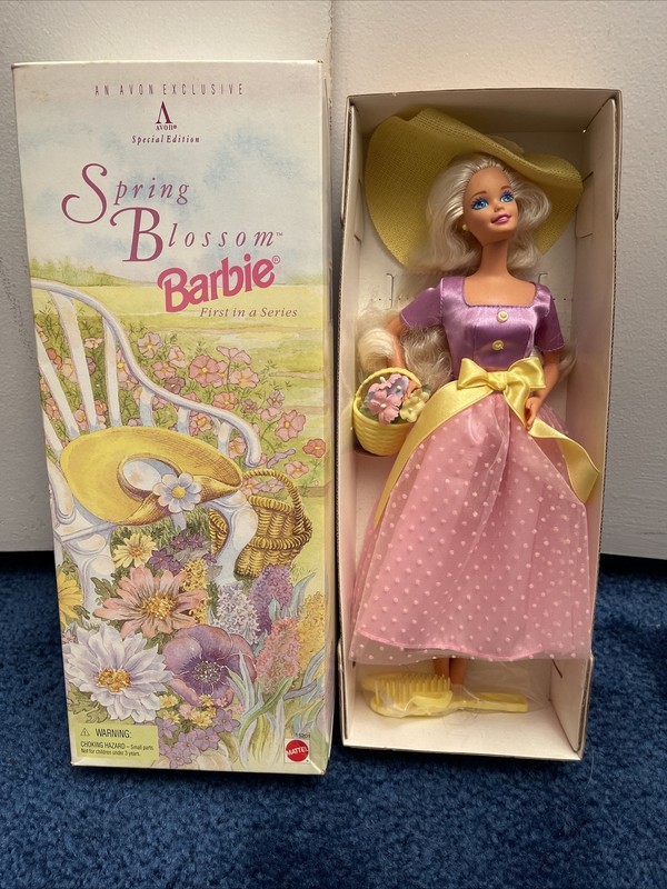 BARBIE DOLL 1996 SPECIAL EDITION Blond MATTEL-AVON-Spring Blossom NRFB MINT!