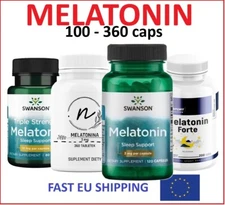 Melatonin 1mg / 3mg / 5mg 100 - 360 capsules  – Natural Sleep Aid Supplement Aid