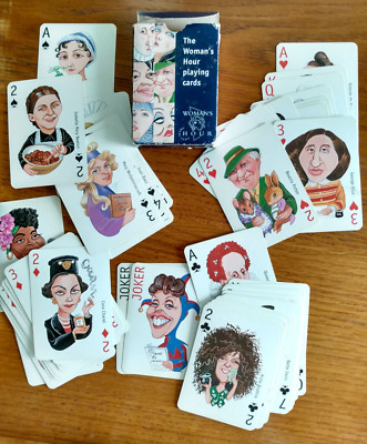 vintage BBC Women's Playing Cards Full Deck BBC  The Women's Hour Caricature