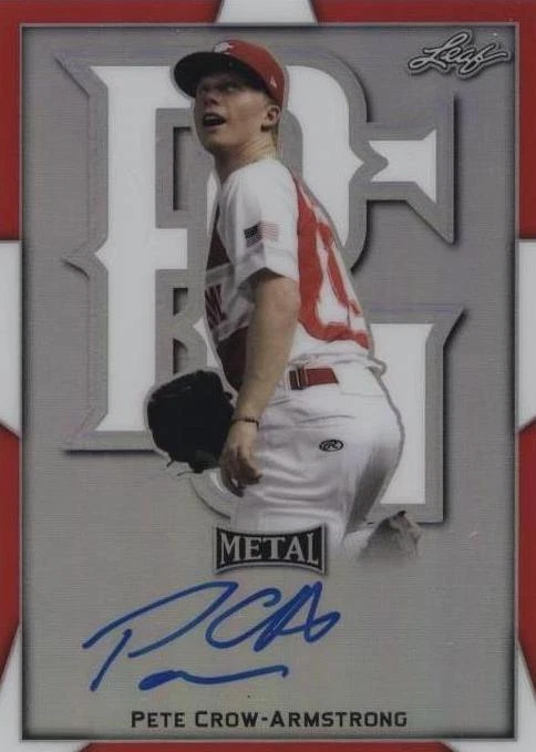 Pete crow armstrong 直筆サインボール JSA認証付き PCA 2024 Topps Now MLB Road To Opening Day Autograph #PCA-A Pete Crow