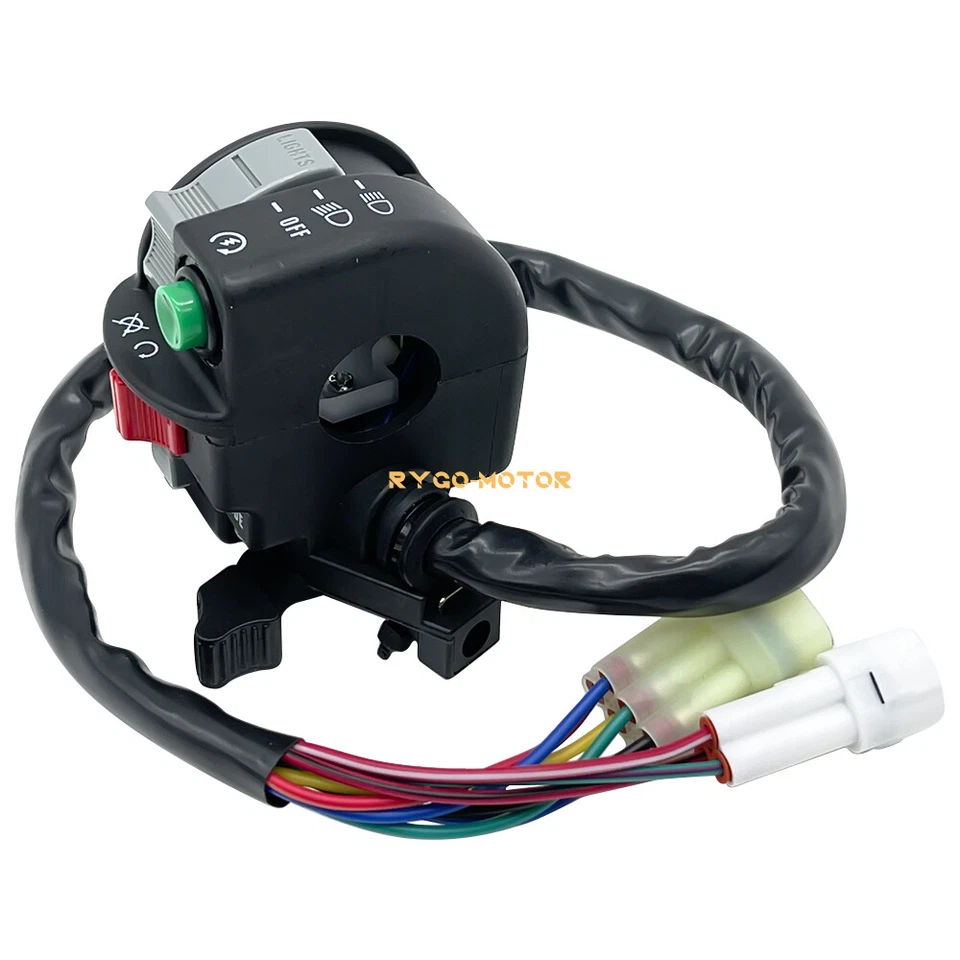 Interruptor de manillar izquierdo faro de parada de arranque para Yamaha Grizzly 660 YFM660 05-2008 Foto 4 de 4