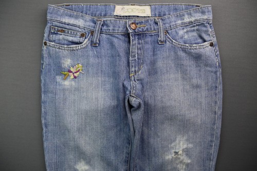 Pantalones de mezclilla para mujer Joe's Havens corte bota floral desgastado claro 27 (medida 31x31) - Imagen 2 de 10