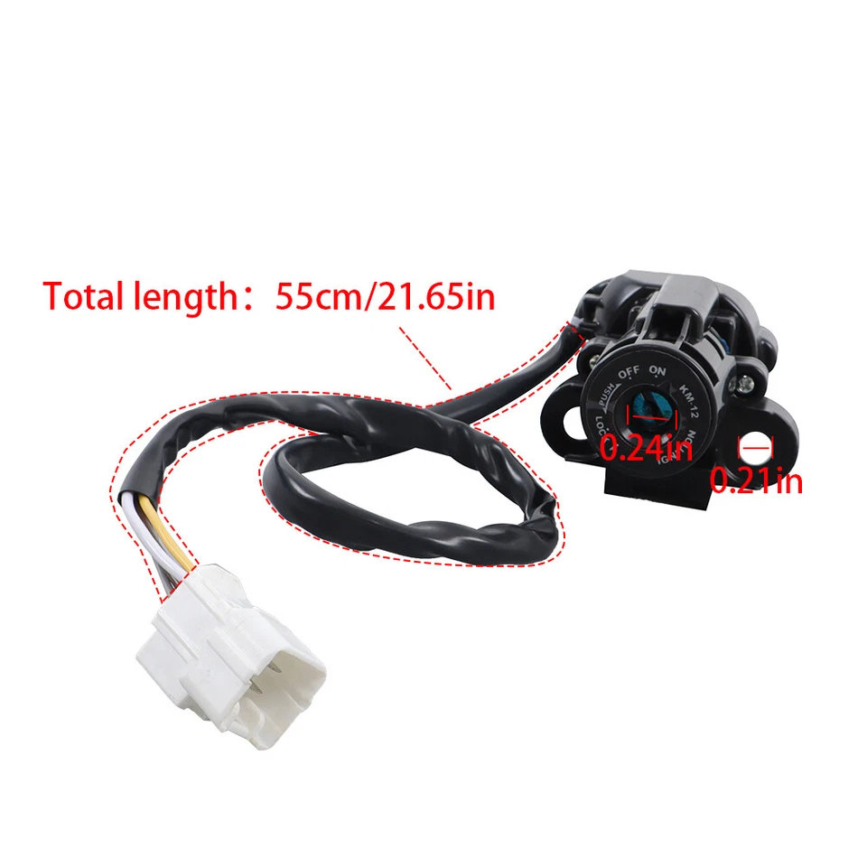 Juego de llaves de bloqueo de asiento interruptor de encendido tapa de gas combustible para Kawasaki Z1000 Z 1000 10-16 Foto 2 de 4