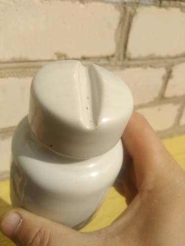 Vintage Bulgarian Electrical Ceramic Insulator of White Color 1970 USSR - Picture 11 of 16
