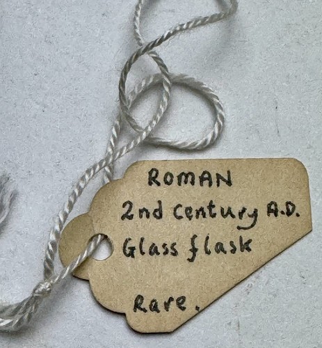 Römische Glasflasche oder Flachmann 2. Jahrhundert n. Chr. - neuwertig - super!! (SHC) - Bild 7 von 8
