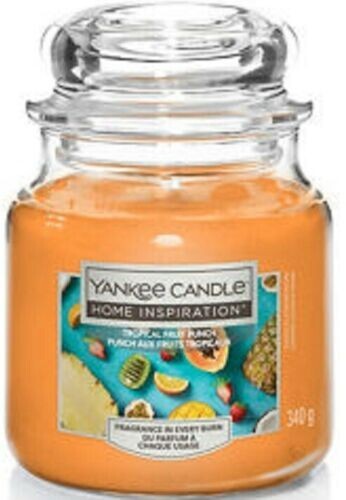 Yankee Candle Tropical Fruit Punch Maison Inspiration Pot Moyen 340g 341ml - Photo 1/1